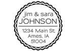 Round Monogram Return Address