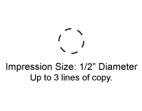 METALINSP1 - 1/2" Diameter Metal Inspection Stamp