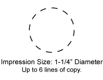 SQ32 - 1-1/4" Diameter Pocket Stamp (SQ32)