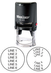 MaxStamp C-43 Self-Inking Stamp