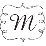 Square Monogram Pre-Inked Stamp