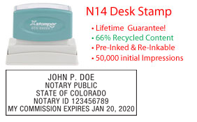 Colorado Notary Desk Stamp